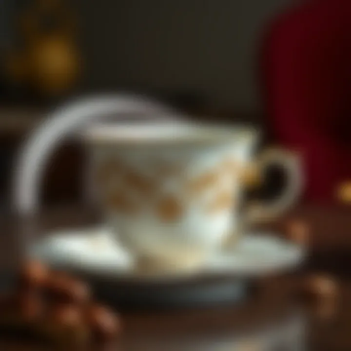 Elegant Ceramic Tea Cup Design Elegant ceramic tea cup design showcasing intricate detailing