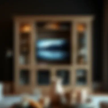 Magnificent The Versatility of Media Console Cabinets with Glass Doors