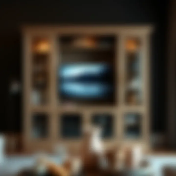 Magnificent The Versatility of Media Console Cabinets with Glass Doors