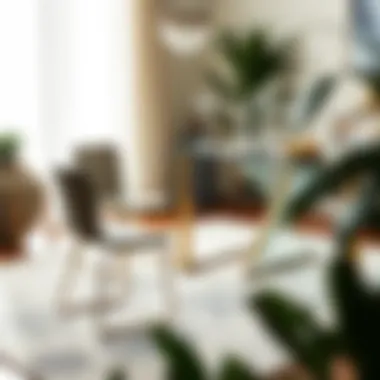 Contemporary glass dining set with modern aesthetics