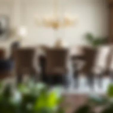 Luxurious upholstered dining chairs enhancing comfort