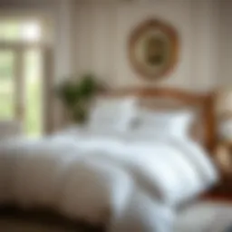 Luxurious down duvet in a serene bedroom setting