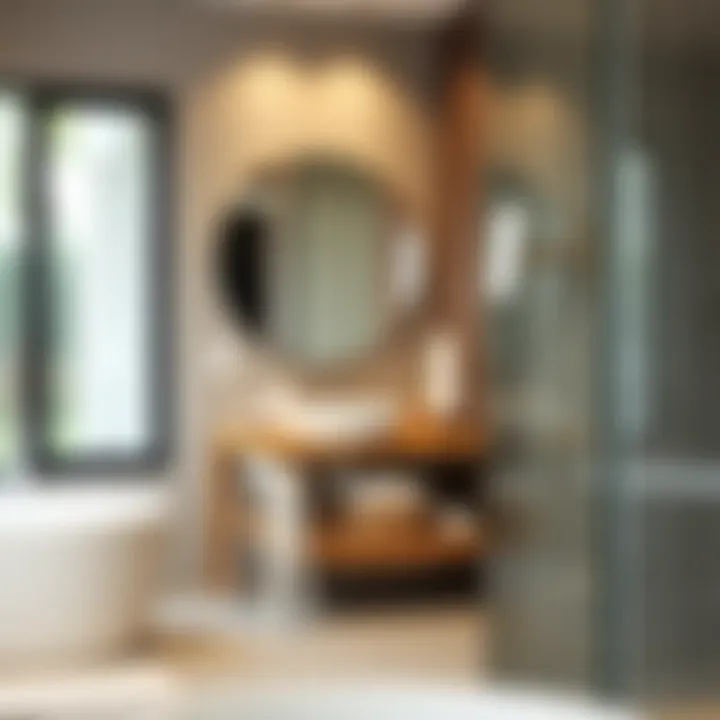 Sleek adhesive robe hooks in a modern bathroom setting