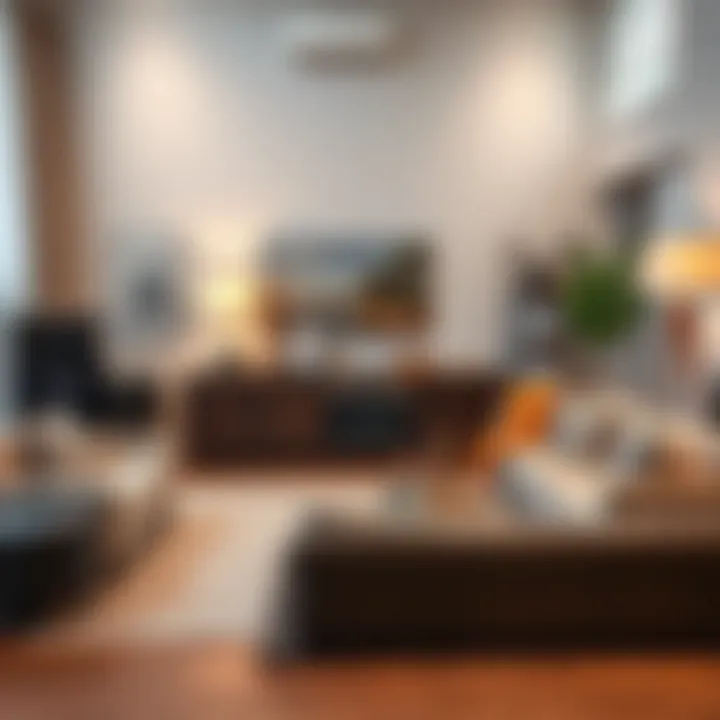 Inviting Living Room with Affordable Furniture An inviting living room set up with affordable furniture options.