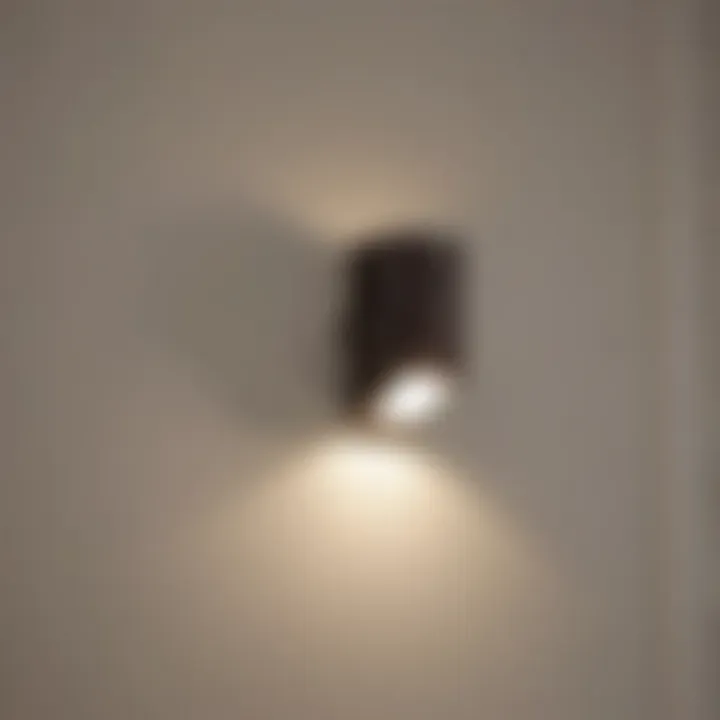 Easy installation of a motion detector night light