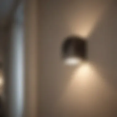 Stylish Motion Detector Night Light in Interior Stylish motion detector night light in a contemporary living space