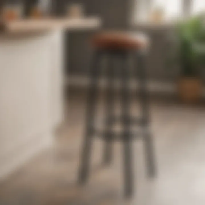 Stylish Big Lots bar stool enhancing home decor