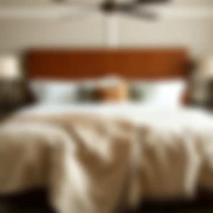 Elegant Bedroom with Trendy Bedspread Styles Stylish bedroom showcasing bedspread styles