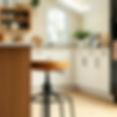 Comfort Meets Design Ergonomically designed kitchen stool for comfort