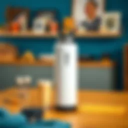 A large thermos showcasing double-wall insulation