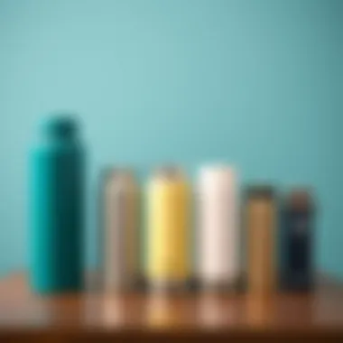 Size Options for Large Thermoses Different sizes of thermoses arranged in a row