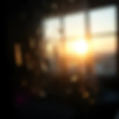 Close-up view of a vinyl film's texture reflecting light