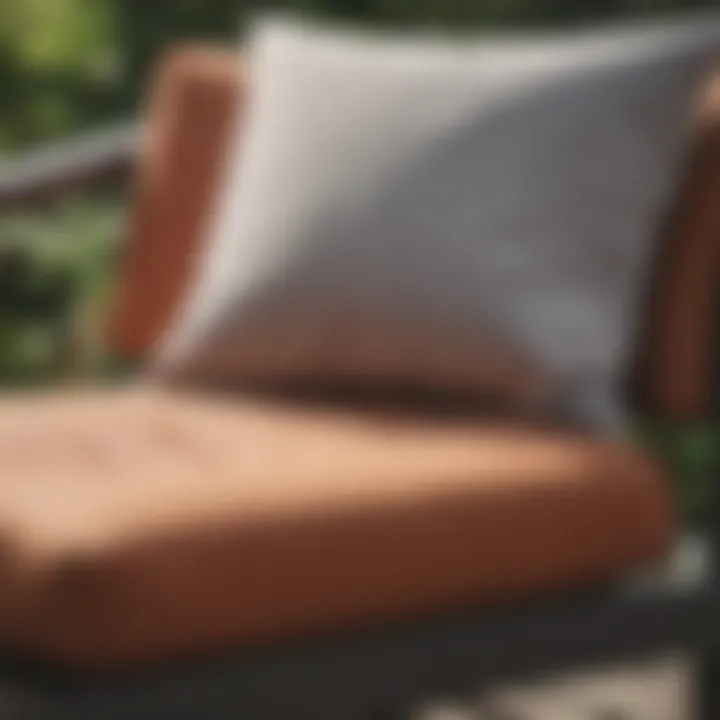 Maintenance tips for outdoor cushion covers displayed visually