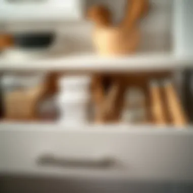 Stylish kitchen drawer organization with containers