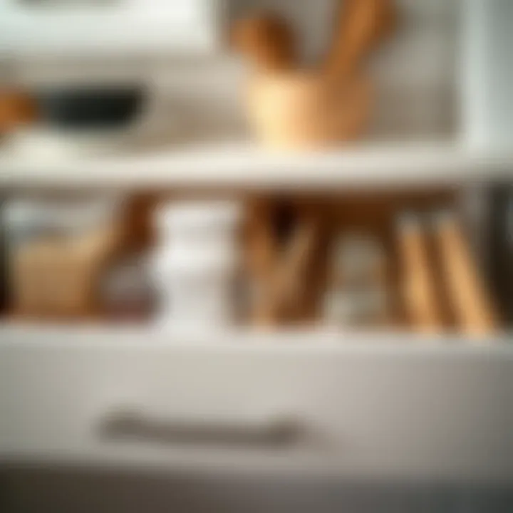 Stylish kitchen drawer organization with containers