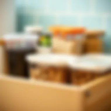 Variety of container sizes for kitchen storage