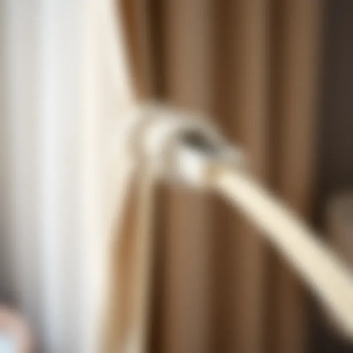 Close-up of a string pull mechanism demonstrating functionality