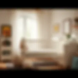 Elegant Delta crib in a bright nursery setting