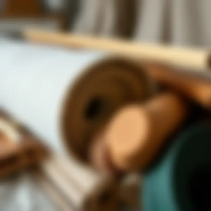 Quality Materials for Canopy Bed Close-up of materials used in constructing a canopy bed, emphasizing quality and variety