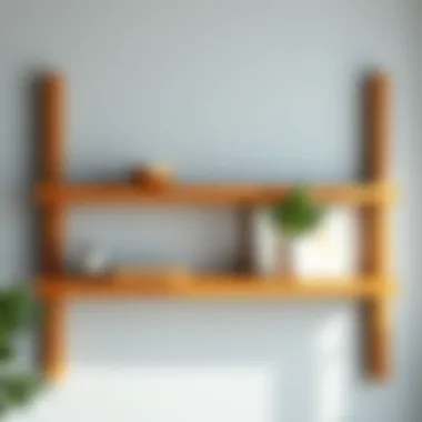 DIY floating shelf project showcasing creativity and functionality
