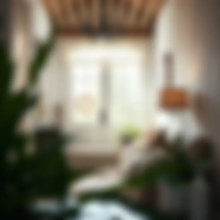 Creating a Cozy Atmosphere with Rustic Elements Cozy entryway featuring rustic elements and plants