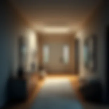 Minimalism Meets Art in Entryway Aesthetics Sleek entryway with minimalist design and art pieces