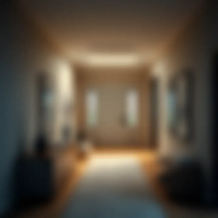 Minimalism Meets Art in Entryway Aesthetics Sleek entryway with minimalist design and art pieces