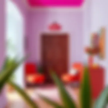 Vibrant Colors for an Inviting Entryway Bright and cheerful entryway full of vibrant colors