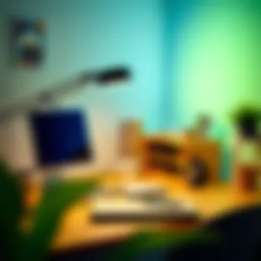 Functional desk lighting for improved study sessions