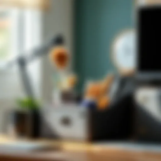 Stylish desk organizers for dormitory spaces