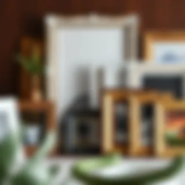 A diverse collection of elegantly designed picture frames