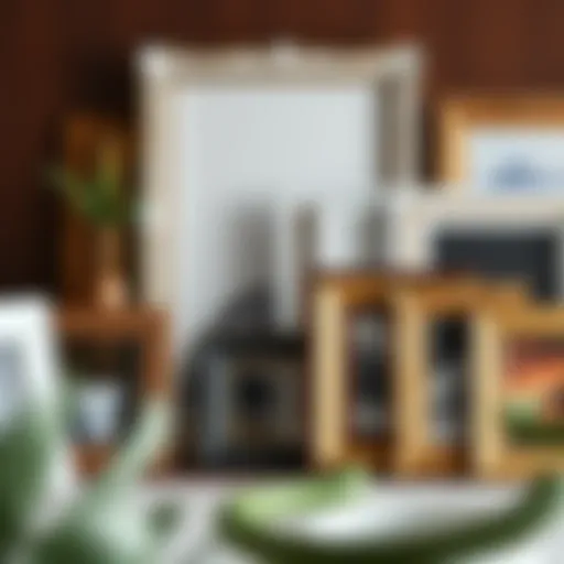 A diverse collection of elegantly designed picture frames