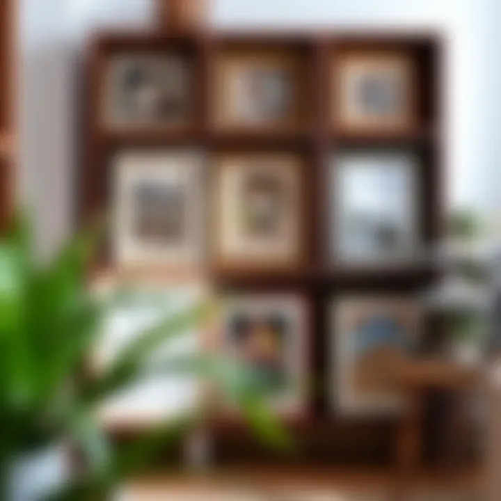 Organizational tips with bulk frames in a stylish setup