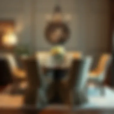 Elegant dining setup with chair covers