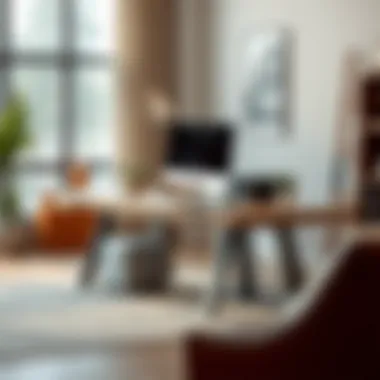 Diverse material options for computer table construction