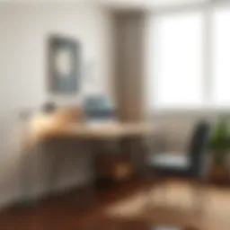 Modern minimalist computer table design