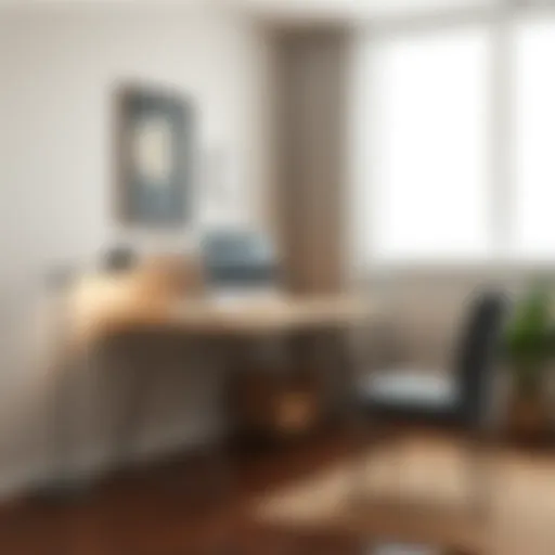 Modern minimalist computer table design