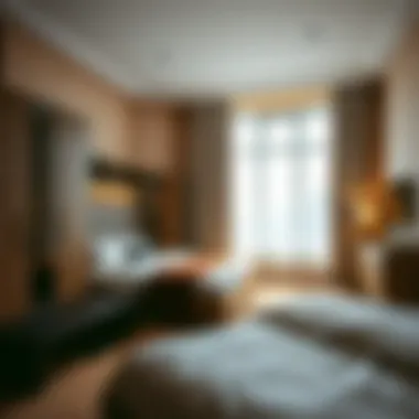 Stylish Bedroom with Optimal Space Usage Stylish bedroom showcasing space optimization