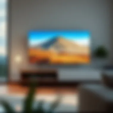 Innovative floating TV stand with smart cable management solutions