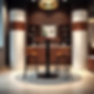 Sleek modern bar table with stylish stools