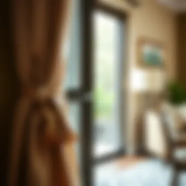 Decorative curtain tie backs that complement interior design themes