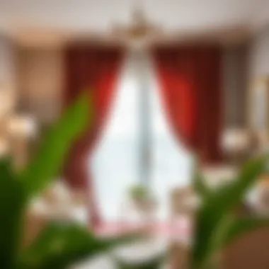 Elegant installation of curtain tie backs in a cozy setting