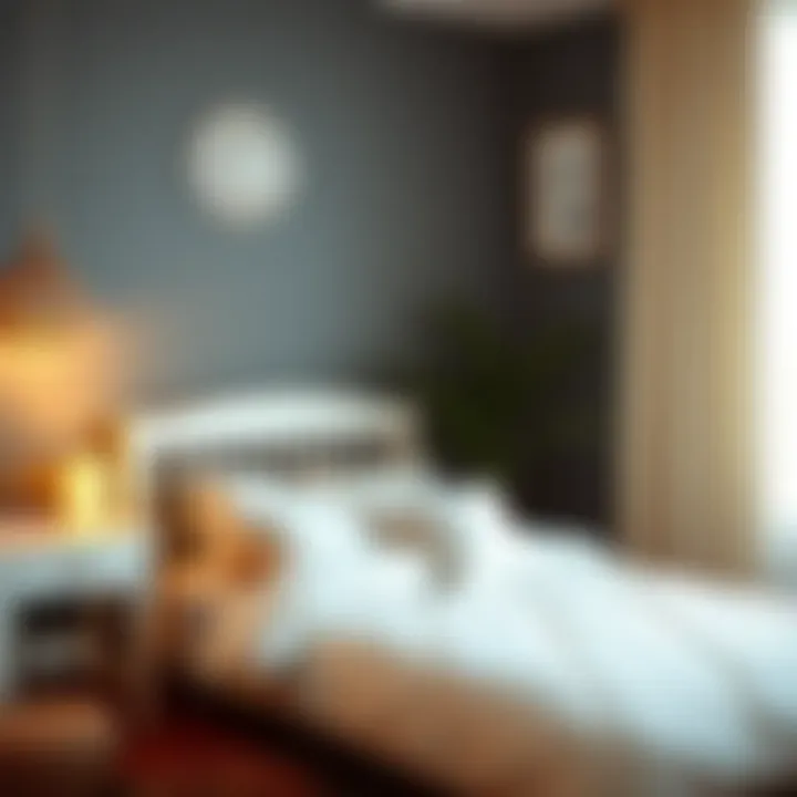 Stylish nursery featuring a crib comforter set