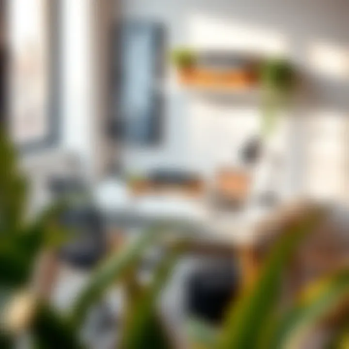 Creating a Trendy Workspace: The Perfect Desk and Decor Combination Trendy workspace featuring a chic desk and decor