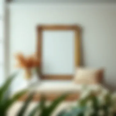 Artistic Arrangement and Framing Artistic arrangement of a 65 x 45 frame with decorative elements