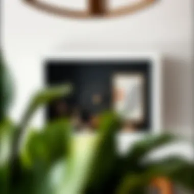 Creative Shadow Box Arrangement Creative arrangement of decorative elements within a shadow box