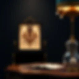 Elegant display of shadow box frame showcasing intricate design elements