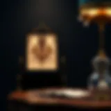 Elegant Shadow Box Display Elegant display of shadow box frame showcasing intricate design elements