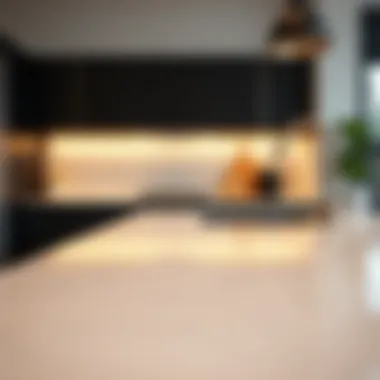 Modern Quartz Surface Sleek quartz surface with modern design aesthetics