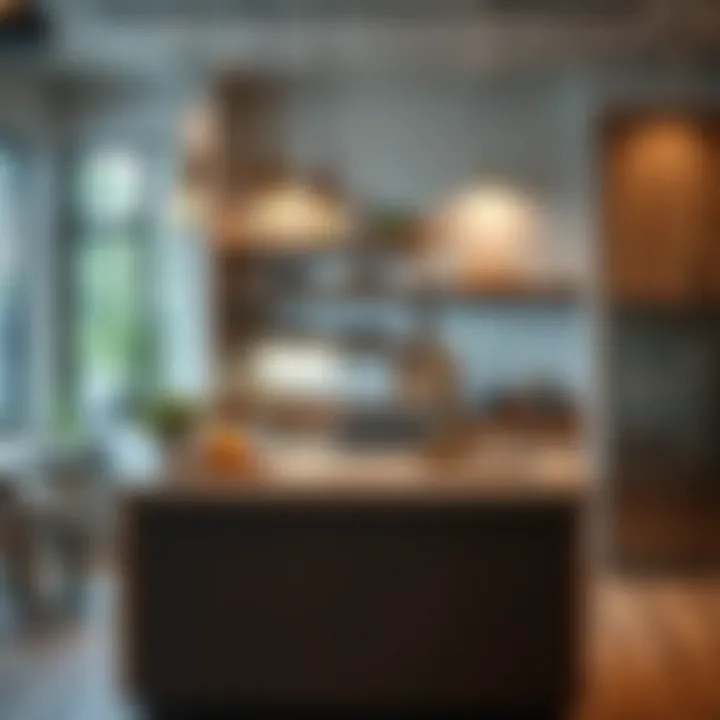 Industrial Concrete Appeal Stylish concrete countertop demonstrating industrial appeal